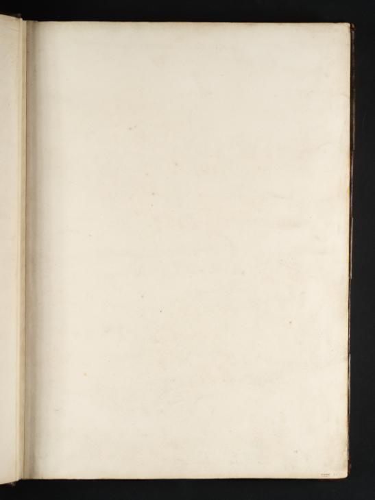Joseph Mallord William Turner, ‘Blank’ 1797 (Blank right-hand page of sketchbook)