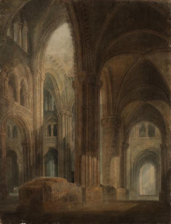 Joseph Mallord William Turner, ‘Durham Cathedral: The Interior, Looking East along the South Aisle’ 1797-8