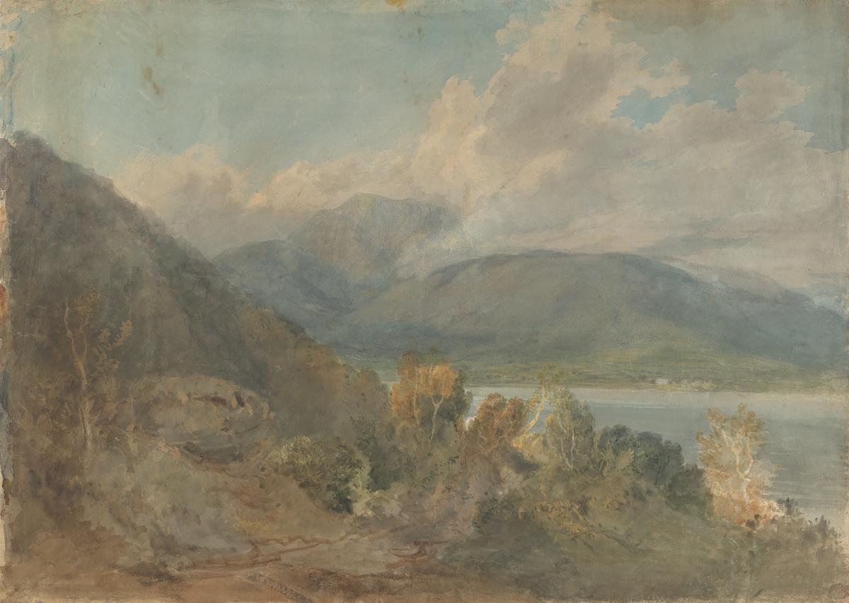 Joseph Mallord William Turner, ‘A View in the Lake District: ?Coniston Water’ 1797-8