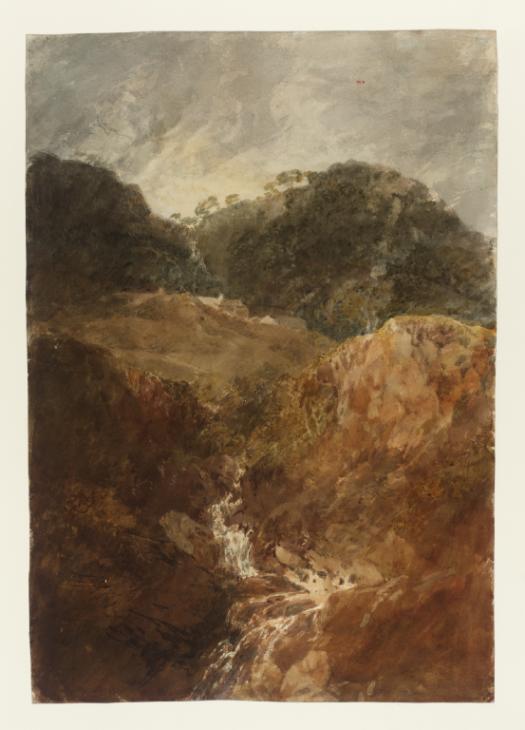 Joseph Mallord William Turner, ‘A Steep Hillside with a Mountain Stream’ 1797-8