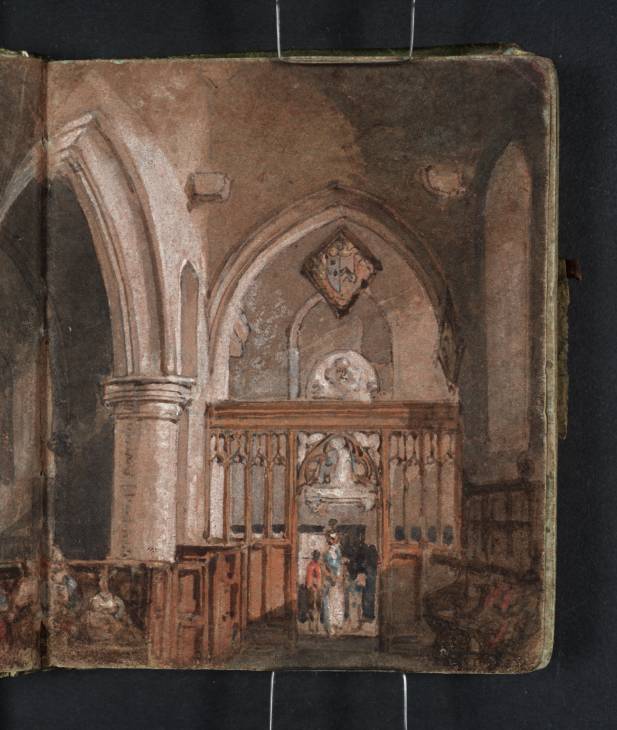Joseph Mallord William Turner, ‘Interior of a Church during a Sermon’ 1796-7