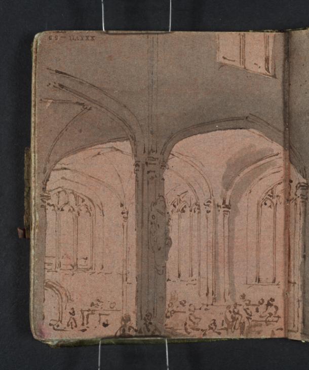 Joseph Mallord William Turner, ‘The Interior of St Mary Aldermary, London’ 1796-7