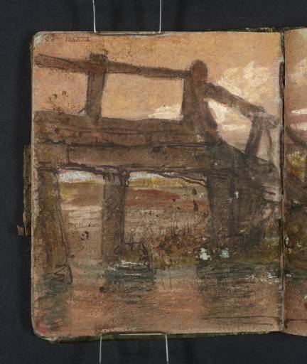 Joseph Mallord William Turner, ‘A Wooden Footbridge, with the Banks of a River or Stream’ 1796-7