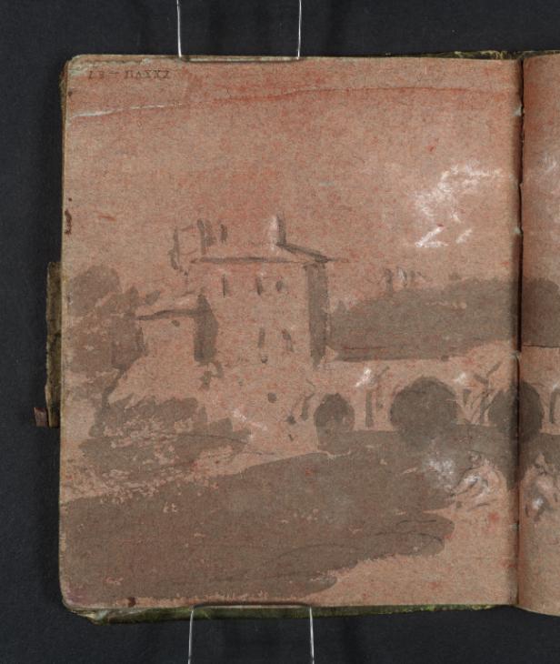 Joseph Mallord William Turner, ‘Copy after Richard Wilson: The Bridge of Augustus at Rimini’ 1796-7