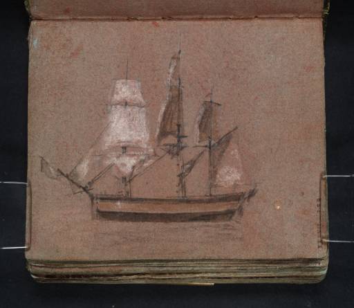 Joseph Mallord William Turner, ‘A Three-Masted Ship with Sails Set’ 1796-7