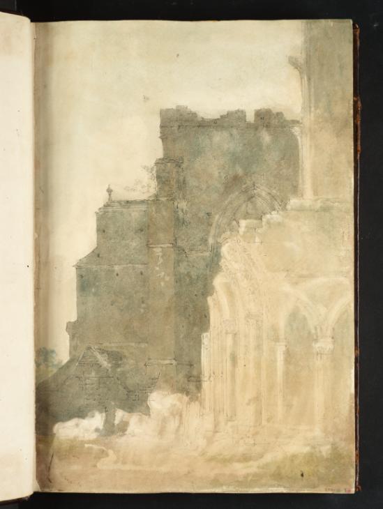 Joseph Mallord William Turner, ‘Malmesbury: The Ruined West Front of the Abbey’ 1798