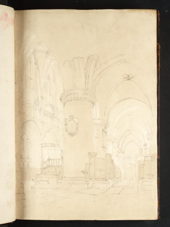 Joseph Mallord William Turner, ‘Malmesbury: Interior of the Abbey’ 1798