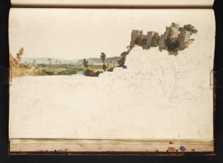 Joseph Mallord William Turner, ‘Ludlow Castle from the North-West, with the River Teme in the Foreground’ 1798
