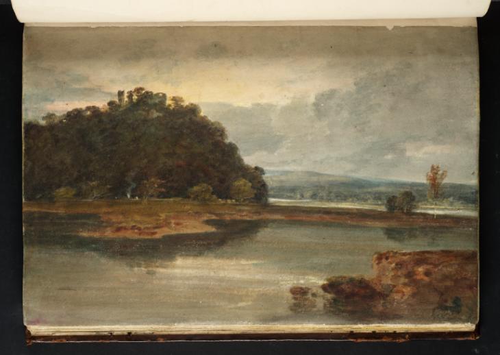 Joseph Mallord William Turner, ‘Dynevor Castle on a Wooded Cliff above the River Tywi (Towy)’ 1798