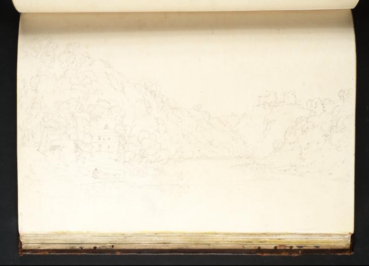 Joseph Mallord William Turner, ‘Cilgerran Castle: Distant View, Looking Upstream’ 1798