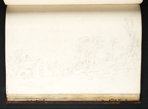 Joseph Mallord William Turner, ‘A Cottage by a Road, with Mountains Beyond’ 1798