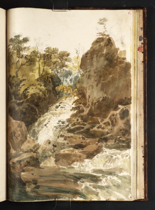 Joseph Mallord William Turner, ‘A Waterfall among Wooded Rocks’ 1798