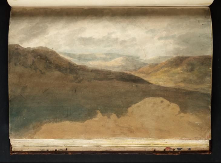 Joseph Mallord William Turner, ‘Study of Mountains and Sky, with Figures on a Cliff in the Foreground’ 1798