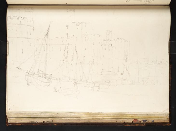 Joseph Mallord William Turner, ‘Caernarvon Castle: The Walls from the West’ 1798