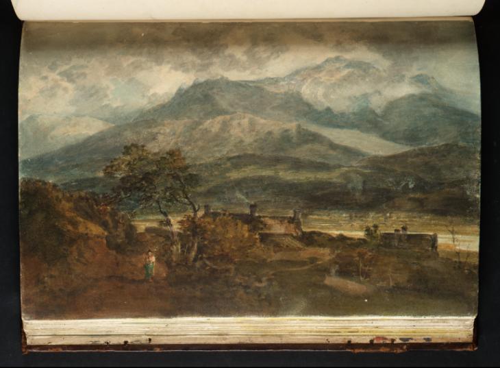 Joseph Mallord William Turner, ‘A River Valley with Mountains Beyond’ 1798