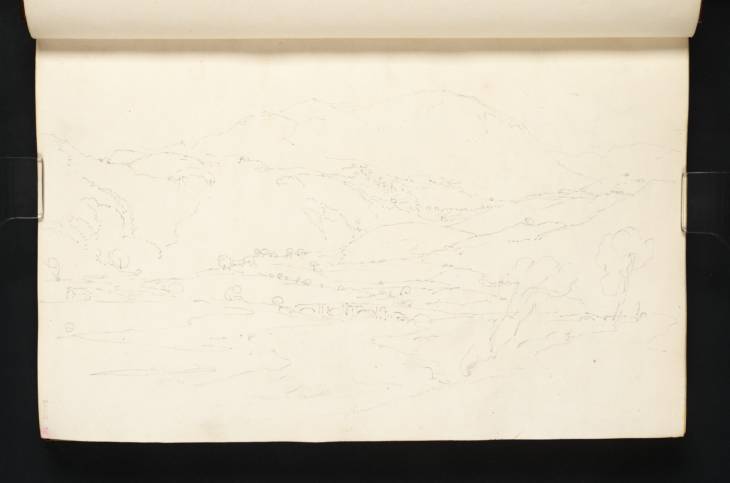 Joseph Mallord William Turner, ‘A Five-Arched Bridge over a River in a Broad Valley with a Mountain Beyond’ 1798