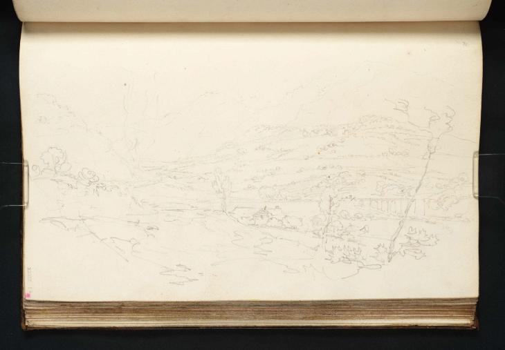Joseph Mallord William Turner, ‘View across the Vale of Llangollen towards Dinas Brân, with Pontcysyllte’ 1798
