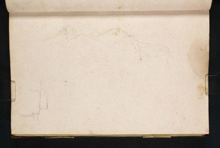 Joseph Mallord William Turner, ‘Study of Mountain Peaks; ?Study of a Building’ 1798