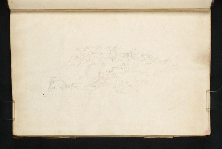 Joseph Mallord William Turner, ‘A Ruined Castle and other Buildings on a Hill: ?Ludlow’ 1798