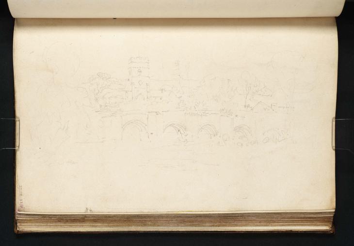Joseph Mallord William Turner, ‘The Bridge and Church of Bromfield, Shropshire’ 1798