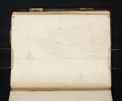 Joseph Mallord William Turner, ‘Study of Clouds over the Sea, with a Sailing Vessel in the Distance’ 1798