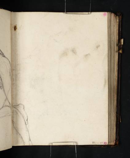 Joseph Mallord William Turner, ‘Study of a Kneeling Male Nude with Raised Left Arm’ 1798