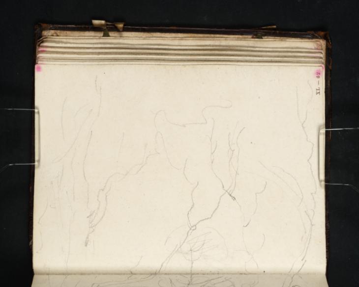 Joseph Mallord William Turner, ‘A River or Coastal Inlet Seen through Trees Growing along a Road’ 1798