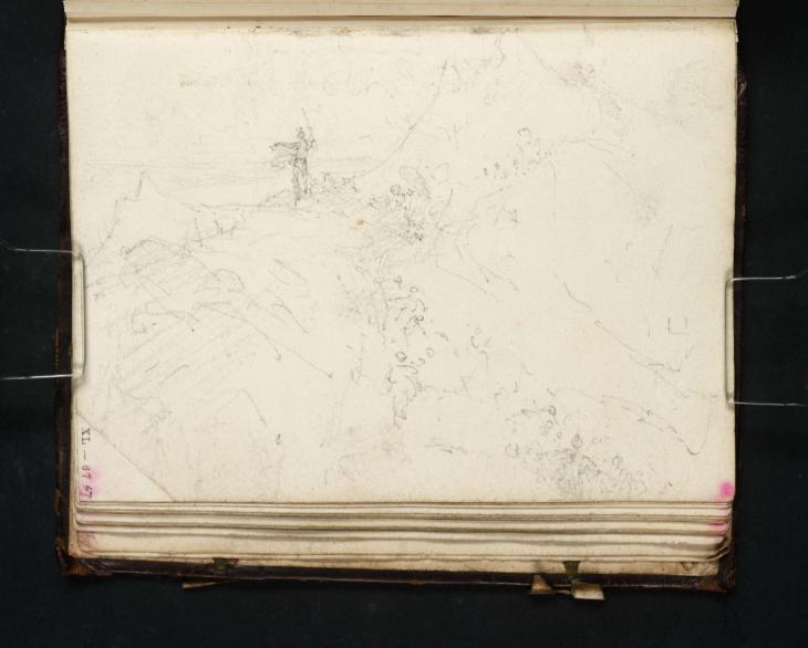 Joseph Mallord William Turner, ‘Composition Study: An Army Climbing to the Crest of a Mountain’ 1798
