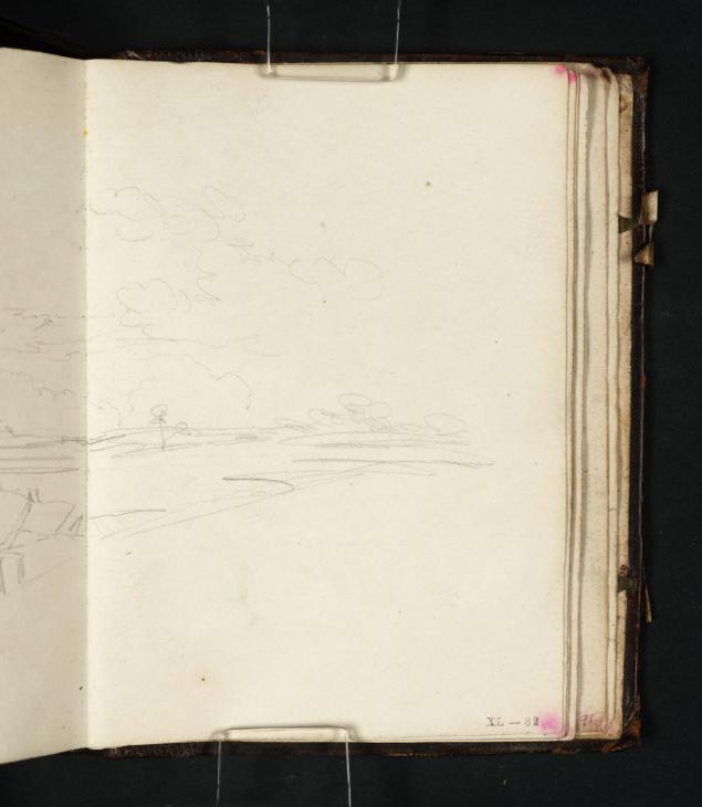 Joseph Mallord William Turner, ‘View along a Broad River or Estuary, with a Cloudy Sky’ 1798