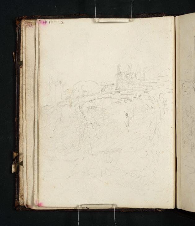 Joseph Mallord William Turner, ‘Dunstanburgh Castle: The Ruins Seen above a Cliff with the Sea in the Foreground’ ?1798