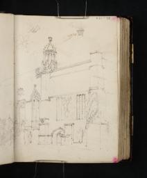 The Entrance Front of Lacock Abbey; Details of Ornament (Above), Joseph Mallord William Turner, 1798, Graphite on paper