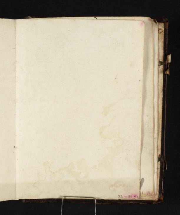 Joseph Mallord William Turner, ‘Blank’ 1798 (Blank right-hand page of sketchbook)