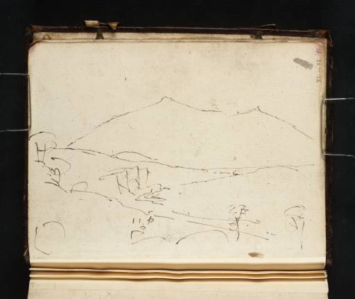 Joseph Mallord William Turner, ‘A Landscape with Distant Mountains’ 1798