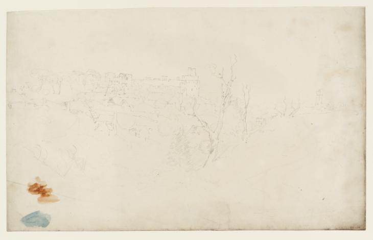Joseph Mallord William Turner, ‘St Donat's: The Castle, Church and Watchtower Seen from the North’ 1798