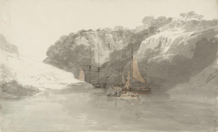 Joseph Mallord William Turner, ‘Shipping and Rowing Boats in the Avon Gorge’ 1798