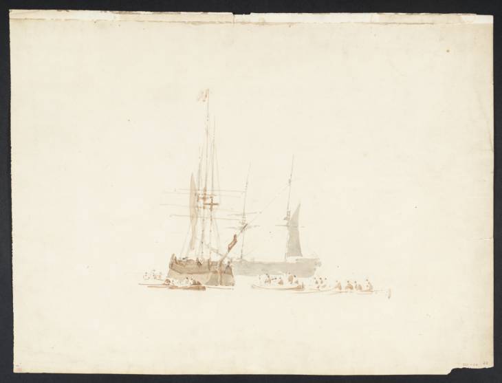 Joseph Mallord William Turner, ‘Rowing Boats Towing Sailing Ships’ 1798