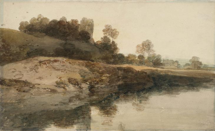 Joseph Mallord William Turner, ‘The Ruined Tower of a Castle, Seen from the Water’ 1798