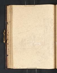 The Ruins of a Castle or Abbey beside a River, with a Bridge Beyond, ?at Usk, Joseph Mallord William Turner, 1798–9, Graphite on paper