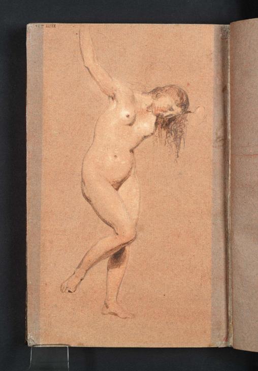 Joseph Mallord William Turner, ‘A Female Nude with Raised Arms’ c.1798-9