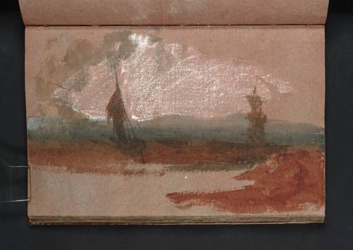 Joseph Mallord William Turner, ‘Ships on a River, with Distant Hills’ c.1798-9