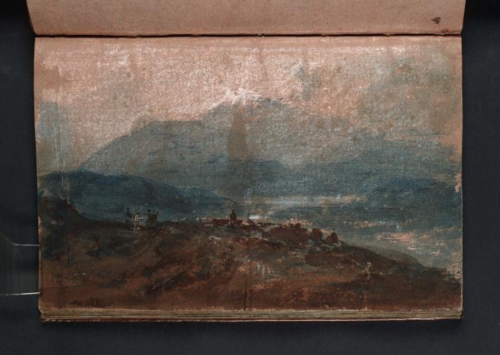 Joseph Mallord William Turner, ‘Landscape with a Large mountain (?Cader Idris)’ c.1798-9