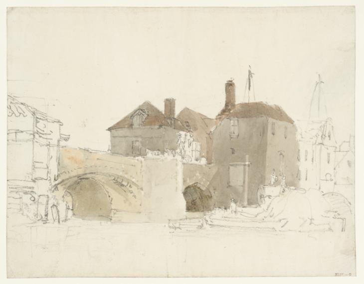 Joseph Mallord William Turner, ‘Oxford: Folly Bridge, Seen from the South-East’ 1797-8