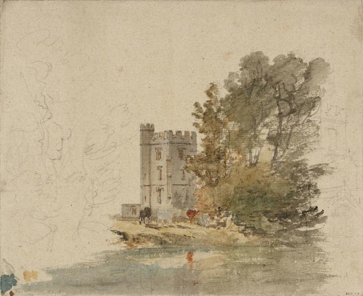 Joseph Mallord William Turner, ‘Stanton Harcourt, Oxfordshire: Pope's Tower and St Michael's Church’ c.1797-8