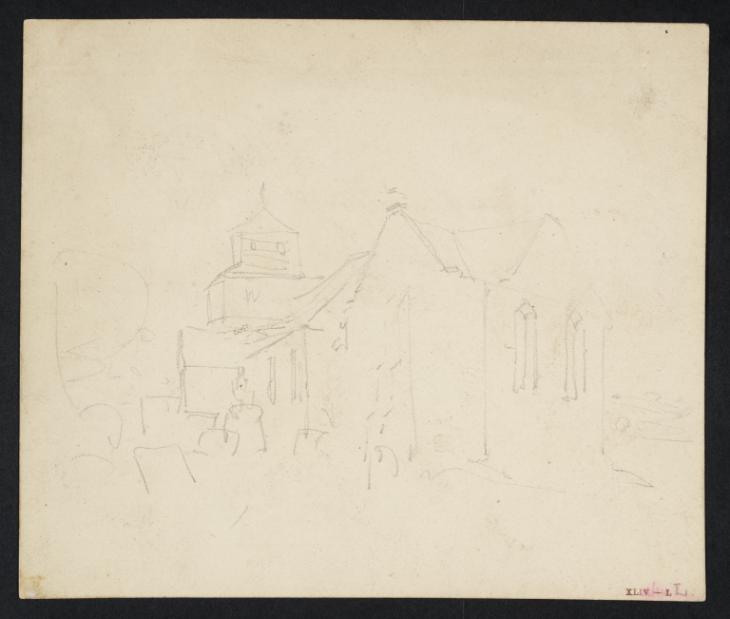 Joseph Mallord William Turner, ‘A Small Church with a Wooden Tower, from the South-East’ 1798
