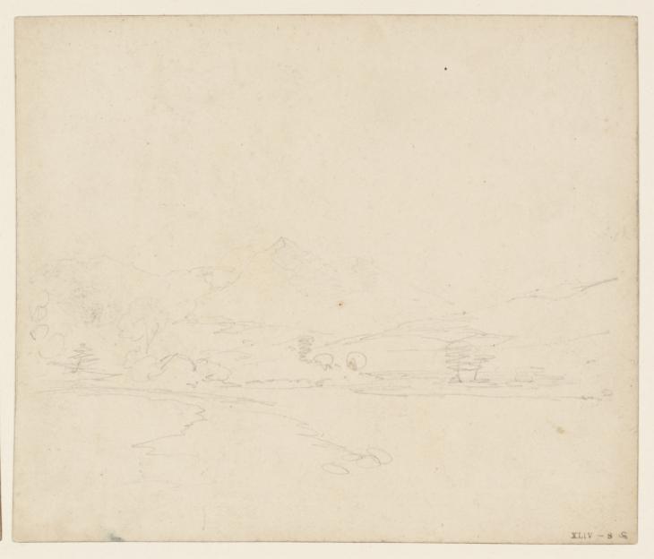 Joseph Mallord William Turner, ‘Long Mountain, Montgomeryshire from near Powys Castle’ 1798