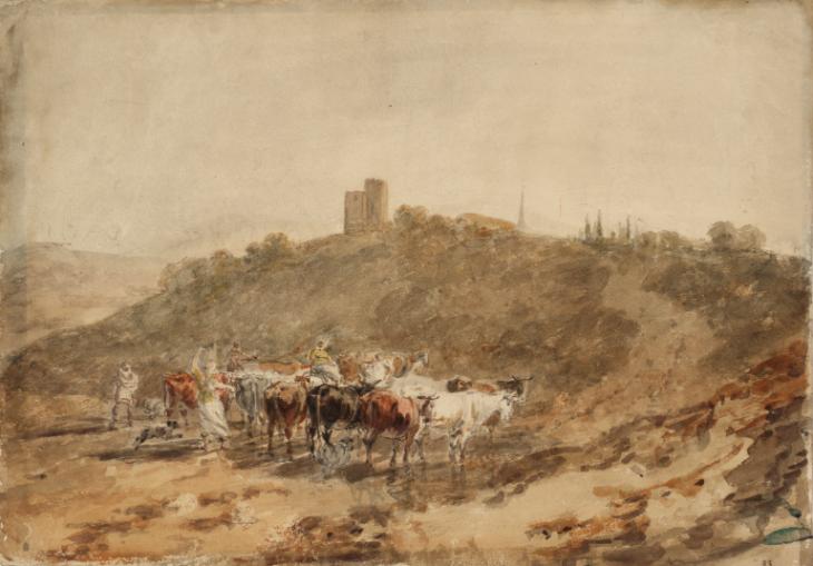 Joseph Mallord William Turner, ‘?Crickhowell Castle from the East’ c.1798