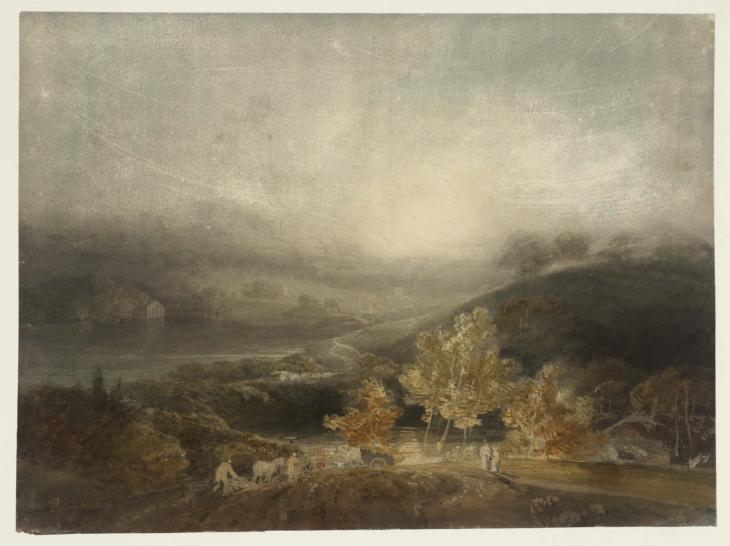 Joseph Mallord William Turner, ‘Stourhead: View over the Lake’ ?1798