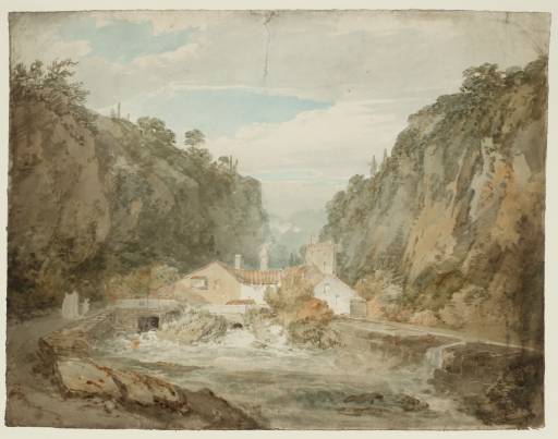 Joseph Mallord William Turner, ‘A Watermill in a Gorge’ c.1796-7