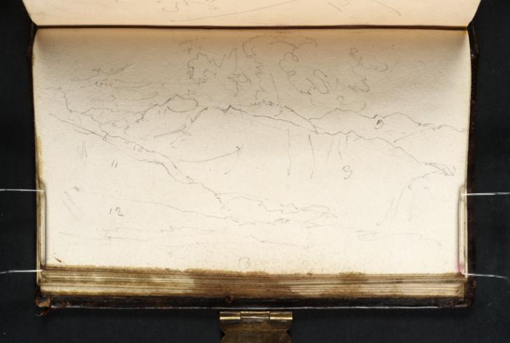 Joseph Mallord William Turner, ‘View over Nant Peris towards Snowdon’ 1799