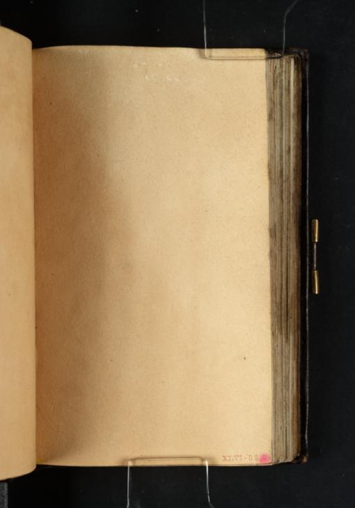 Joseph Mallord William Turner, ‘Blank’ 1799-1800 (Blank right-hand page of sketchbook)